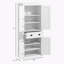 Armoire de rangement avec tiroir et tablettes réglables-954359753