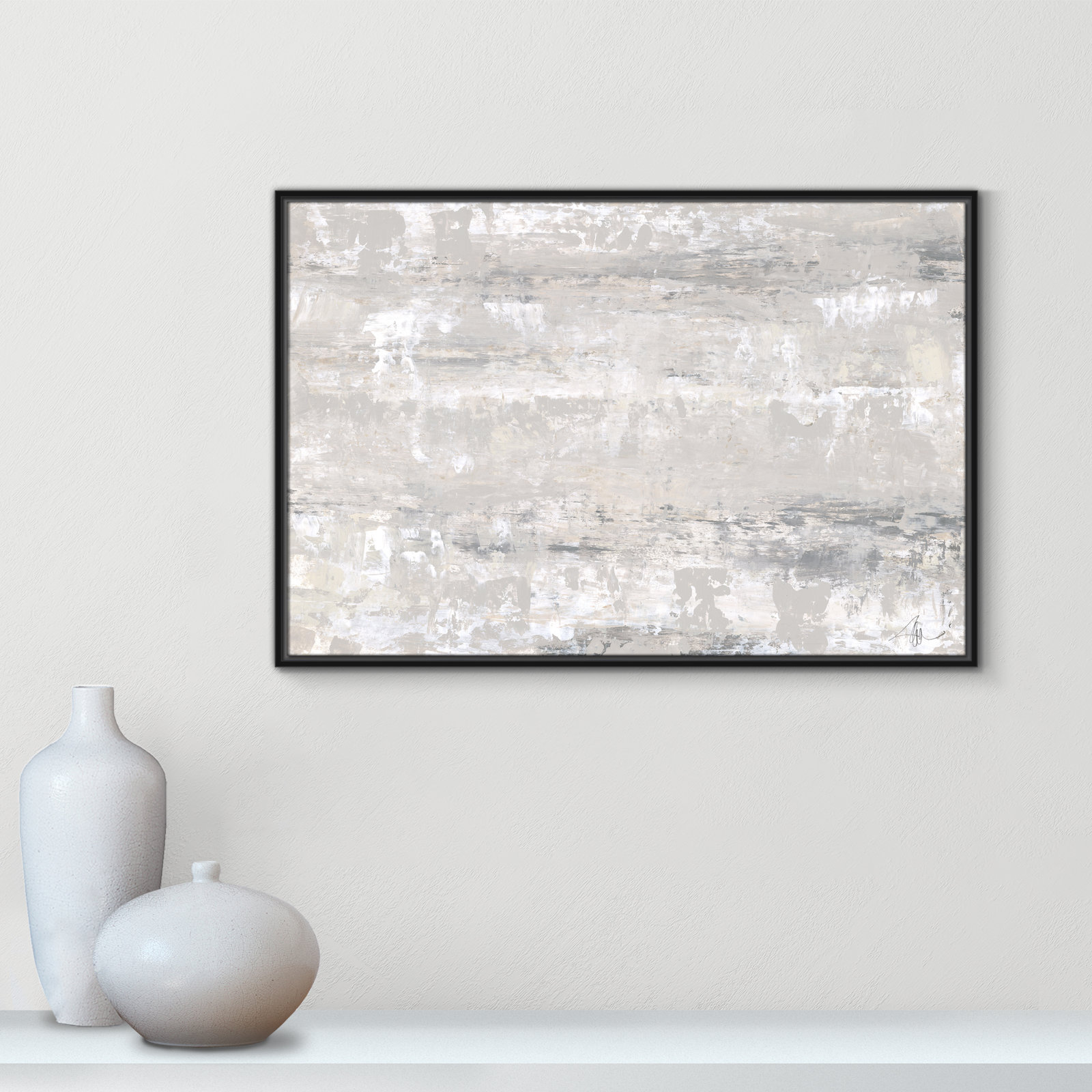 Tryston "Desert Winds" Print by Filippo Ioco, Black Framed Canvas, 25.5" H x 37.5" W x 2" D