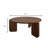 Table basse ronde en bois massif-687733899