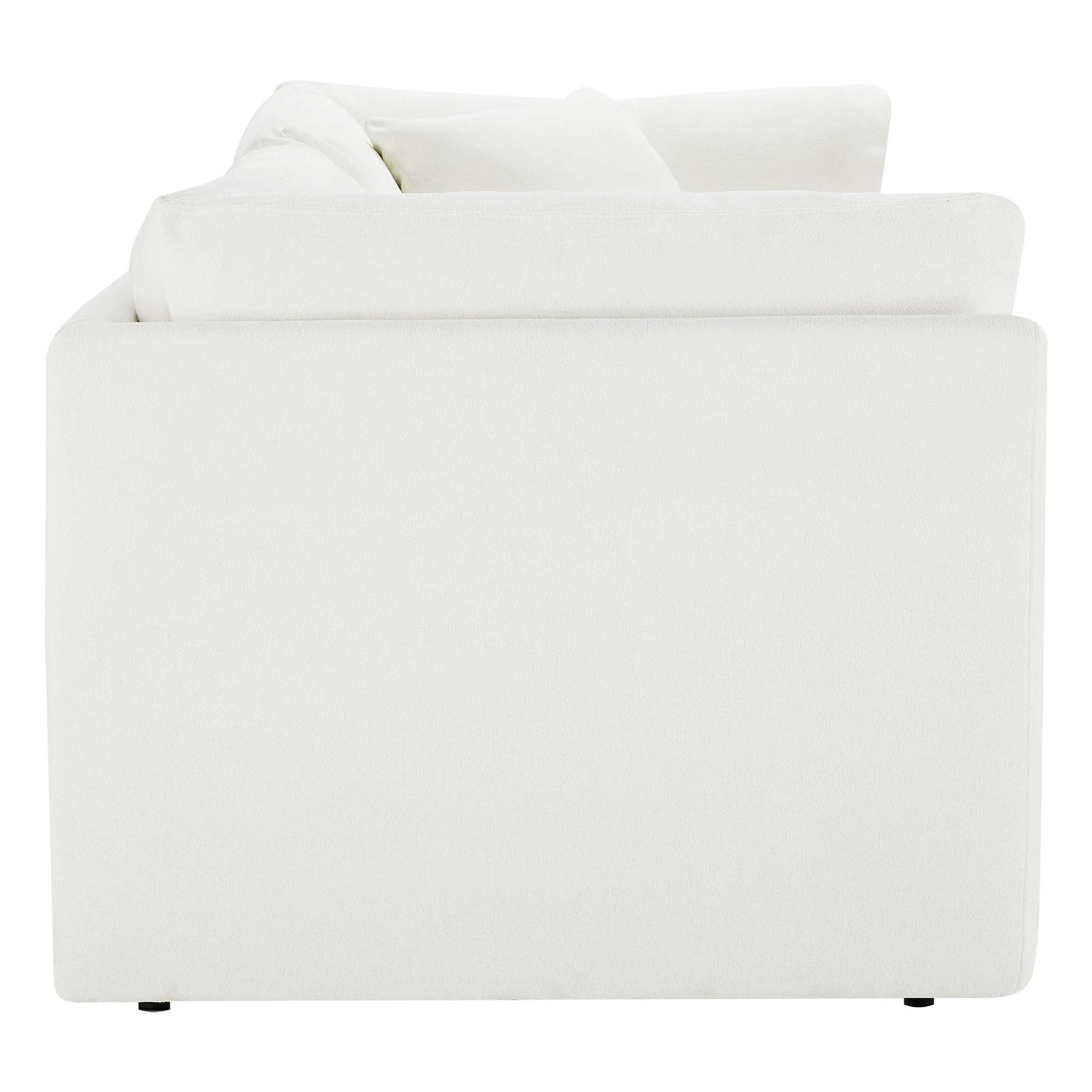 Annabella 81" Modular Sofa, Elite Ivory Textured Performance Chenille
