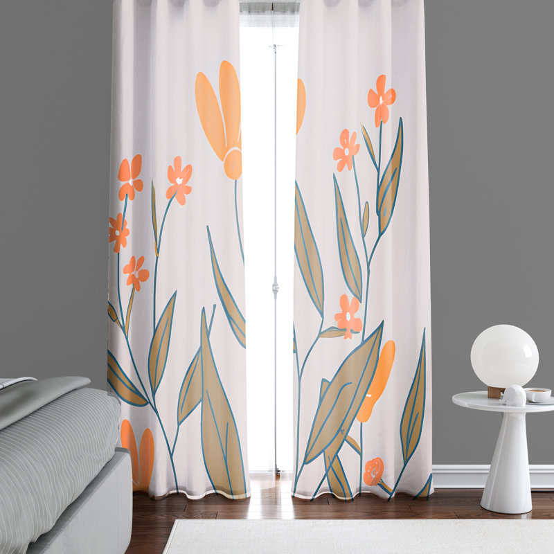 Rideau en polyester Beauvoir, L 56 po x L 78 po