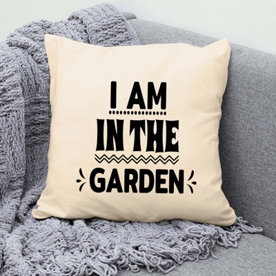 Citation amusante «Garden Lover» 681 - Coussin décoratif inclus