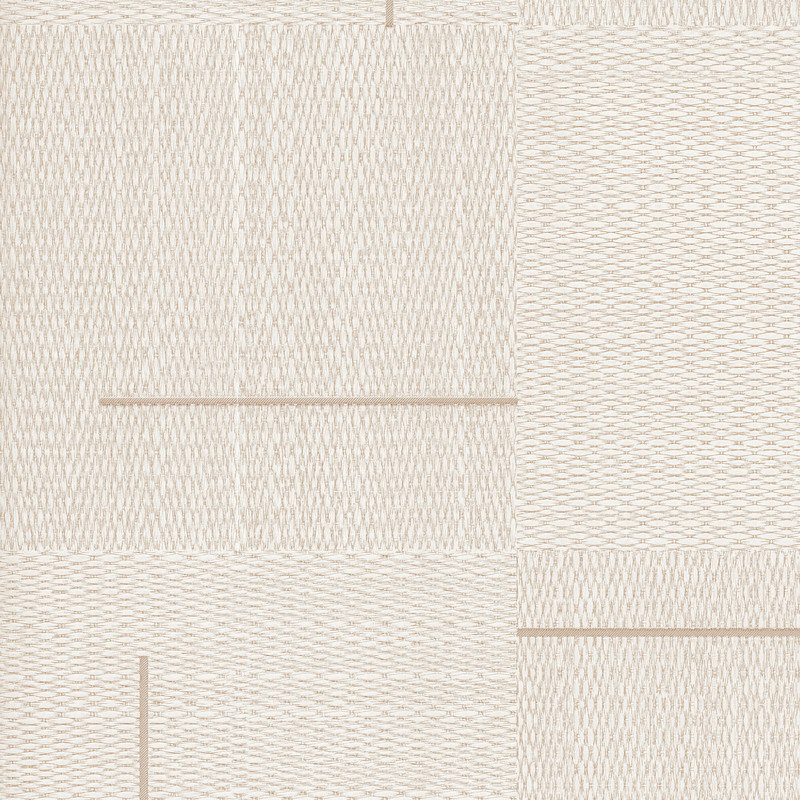 Birpal Geo Block Weave Wallpaper, Linen