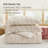 Bedsure King Size Boho Tufted Duvet Cover Set - Beige Jacquard Embroidery, Farmhouse  Bedding Ensemble, 3 Piece-123203418-123203420