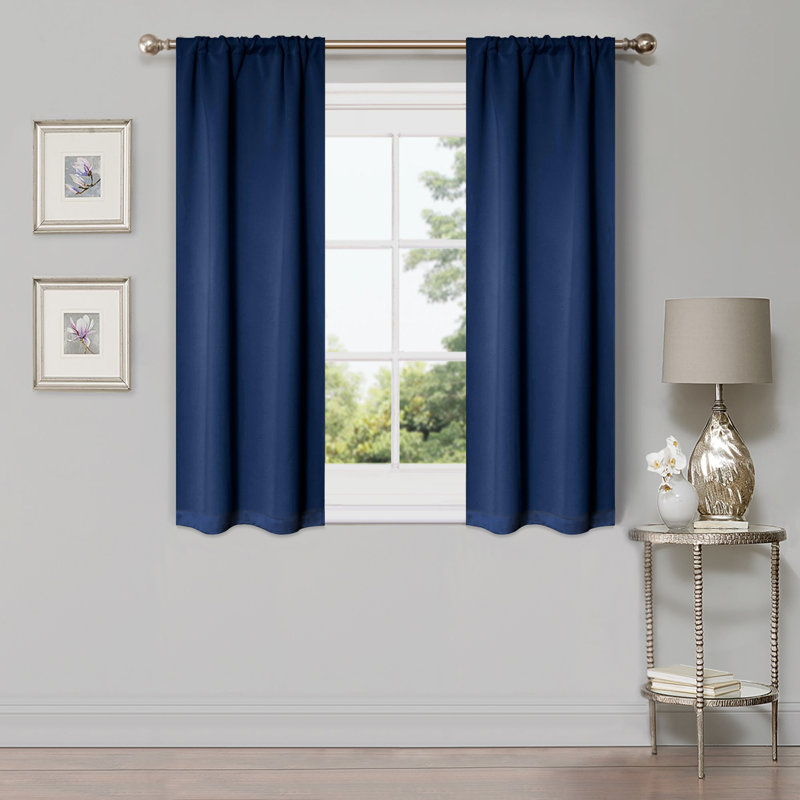 Paire de rideaux obscurcissant avec œillets Millendon, Vert olive, L 26 po x L 63 po