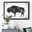 «Dynamic Bison II», reproduction d'art sur toile encadrée-558559716-558559718