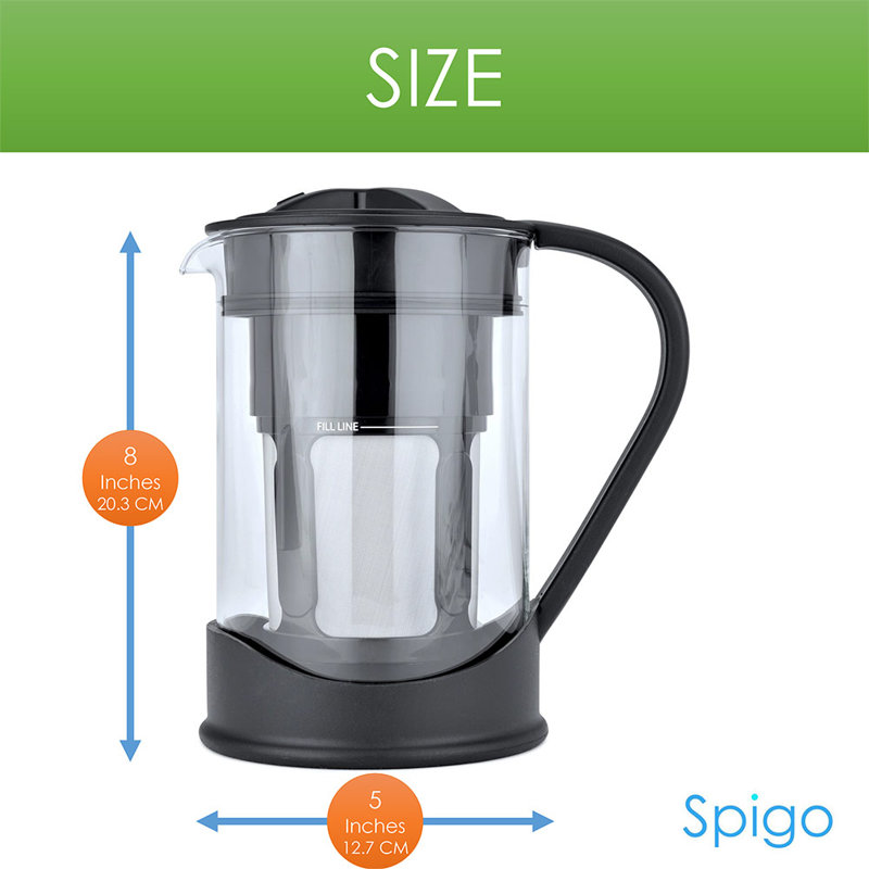 Cafetière à café froide 4 tasses spigo, Noir
