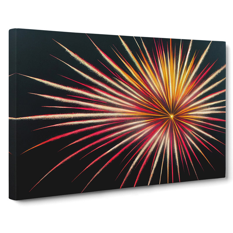 Powerful Fireworks - Wrapped Canvas, 50cm H x 76cm W x 3cm D