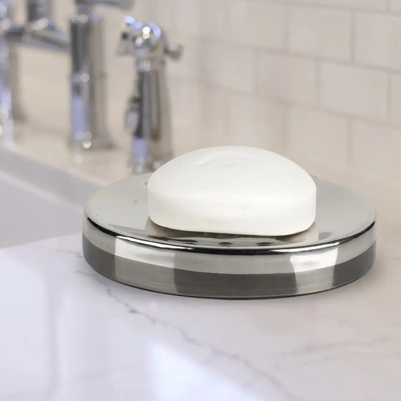 Porte-savon en acier inoxydable, finition dorée, pour comptoir de salle de bain, douche et cuisine