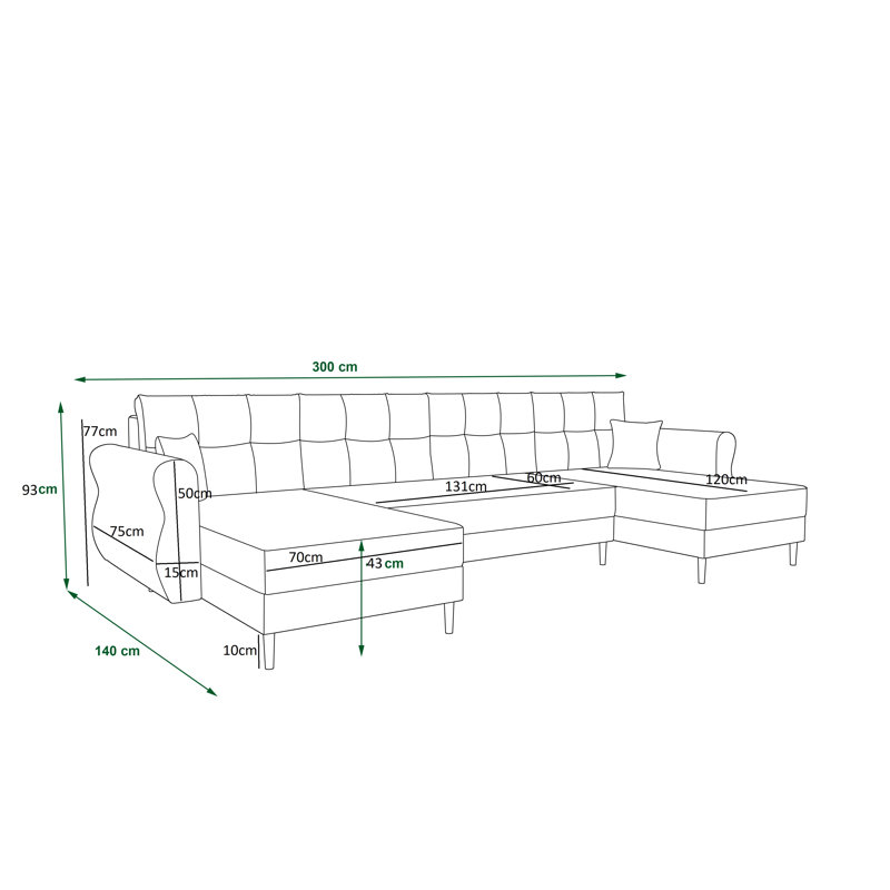 Smariti 4 Seater Corner Sofa 