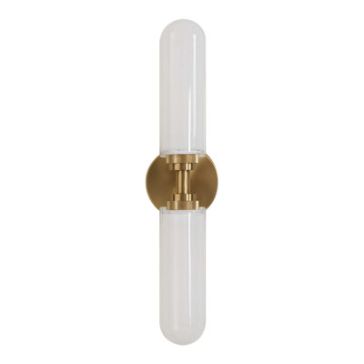 Uttermost Wellsville 2 Lt Brass Sconce