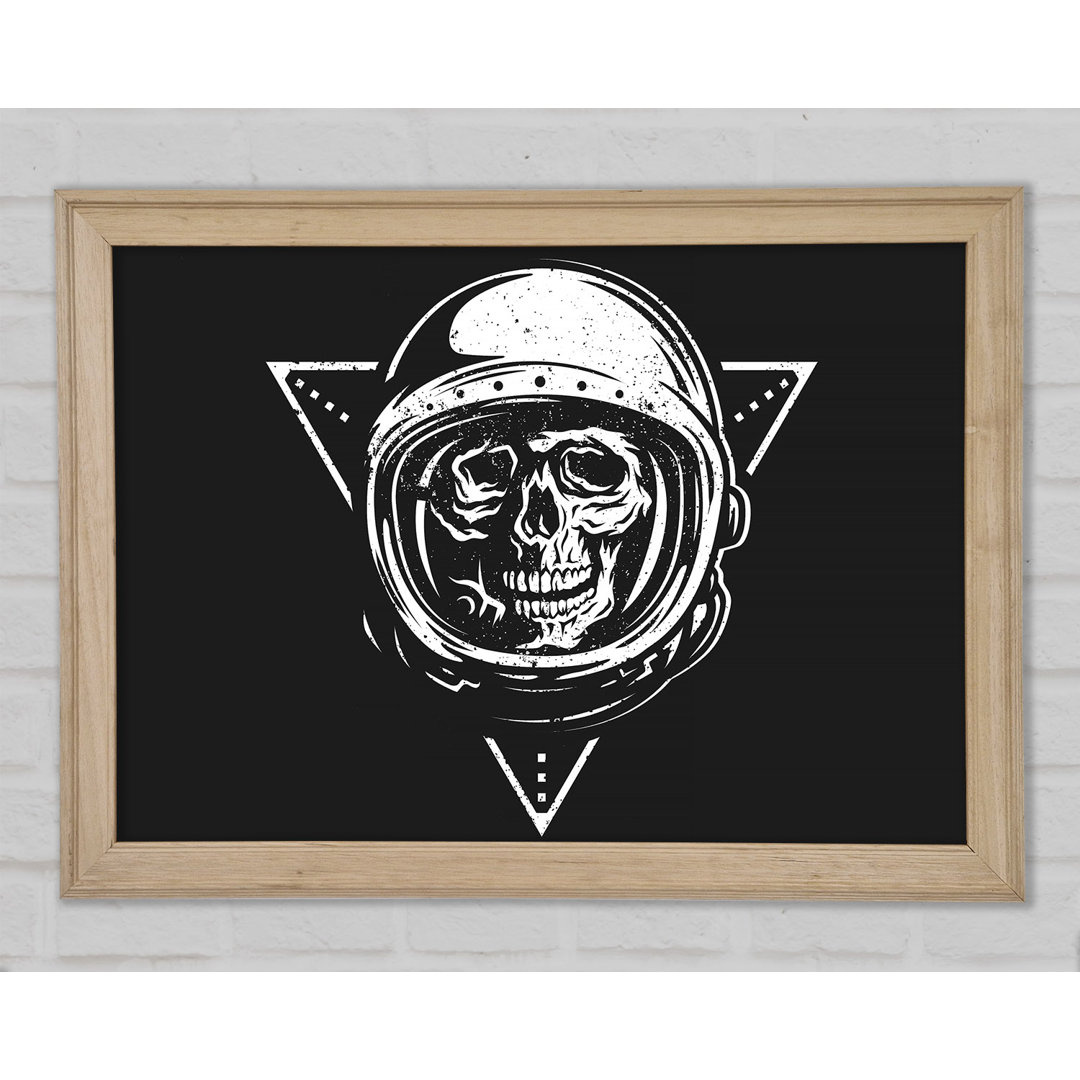 Spaceman Skull - Einzelner Bilderrahmen Kunstdrucke