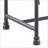 Ottoman, Water Pipe Style Light Gray Velvet Upholstered with Sandy Gray Metal Frame | Gray | Metal