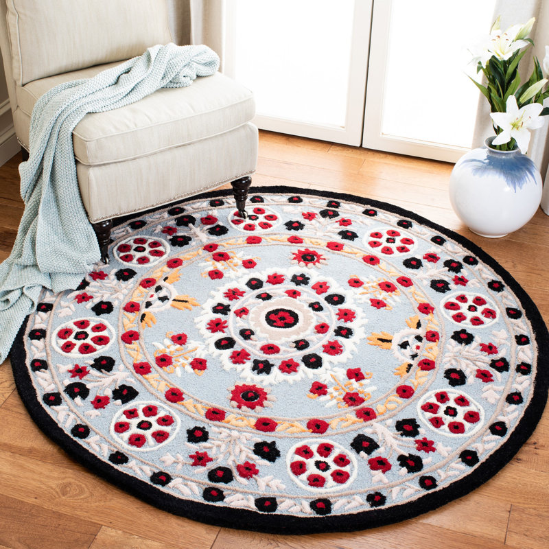 Eatonville Hand Tufted Wool Oriental Rug, Round 5'