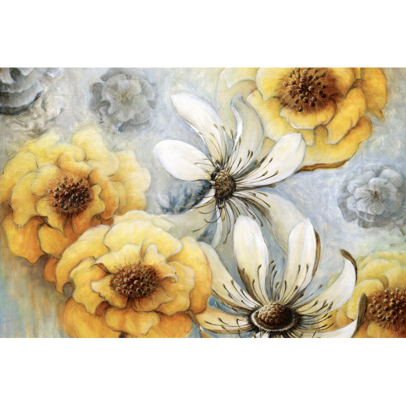 Big Flowas - Wrapped Canvas Painting, 51cm H x 76cm W x 3.8cm D