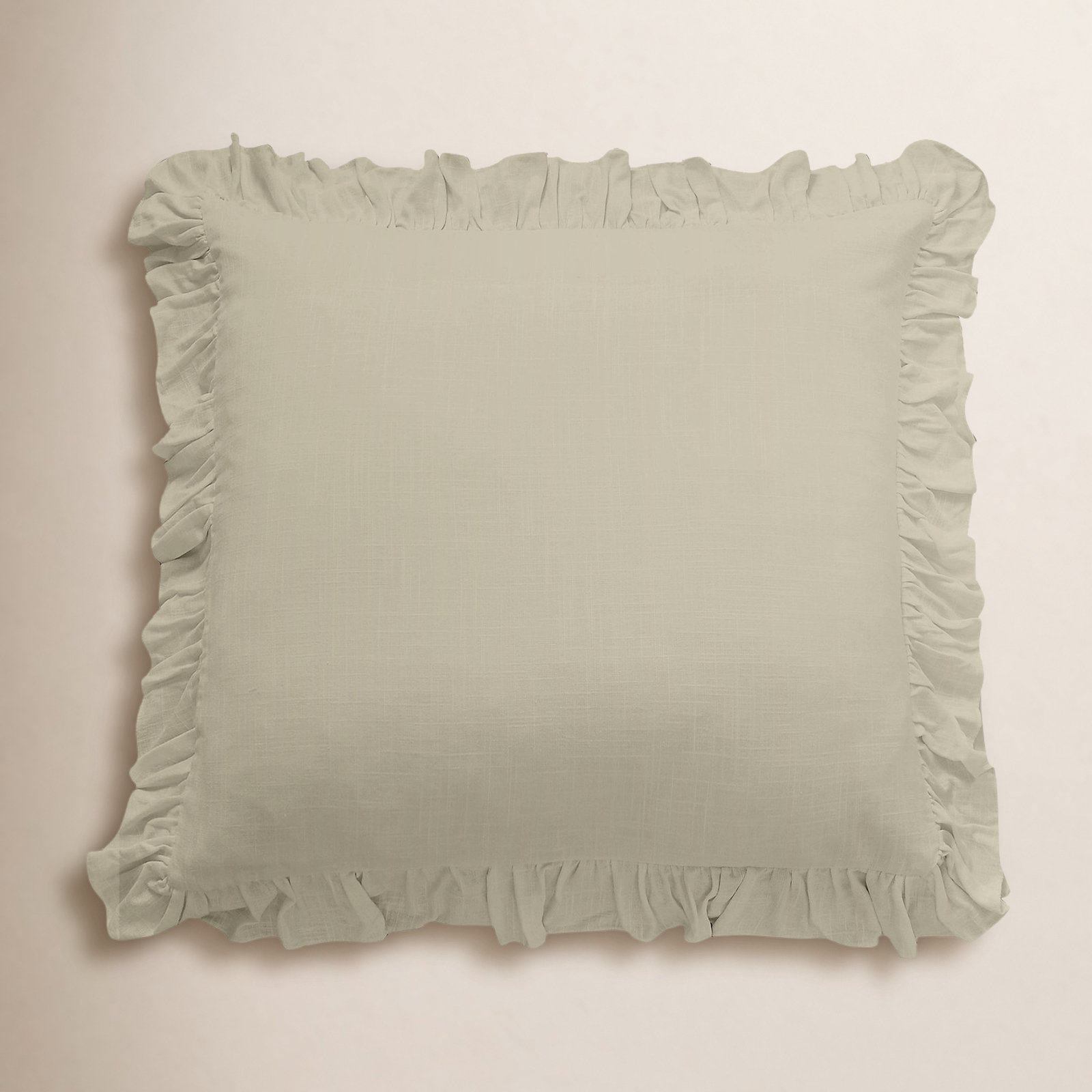 Lily Linen Pillow Sham, Light Tan, Euro