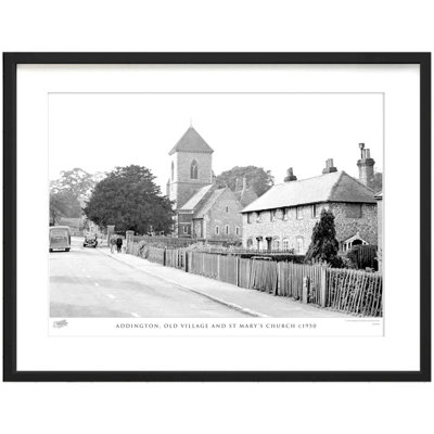 Addington, Old Village And St Mary's Church C1950 by Francis Frith - Single Picture Frame Print