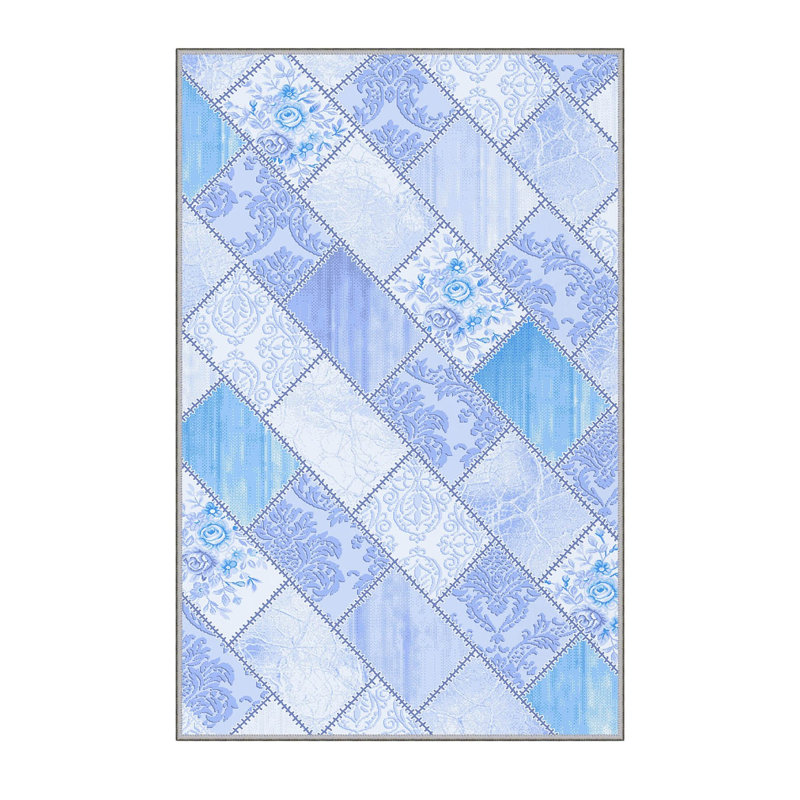 Elegant 3D Printed Area Rug, 4.6 x 7.2 ft | 100% Polyester, 0.31 in Pile Height, Antibacterial | Non-Slip PVC Felt Dot Underside, Machine Washable, Perfect for Living Room or Bedroom, Durable & Stylish Design