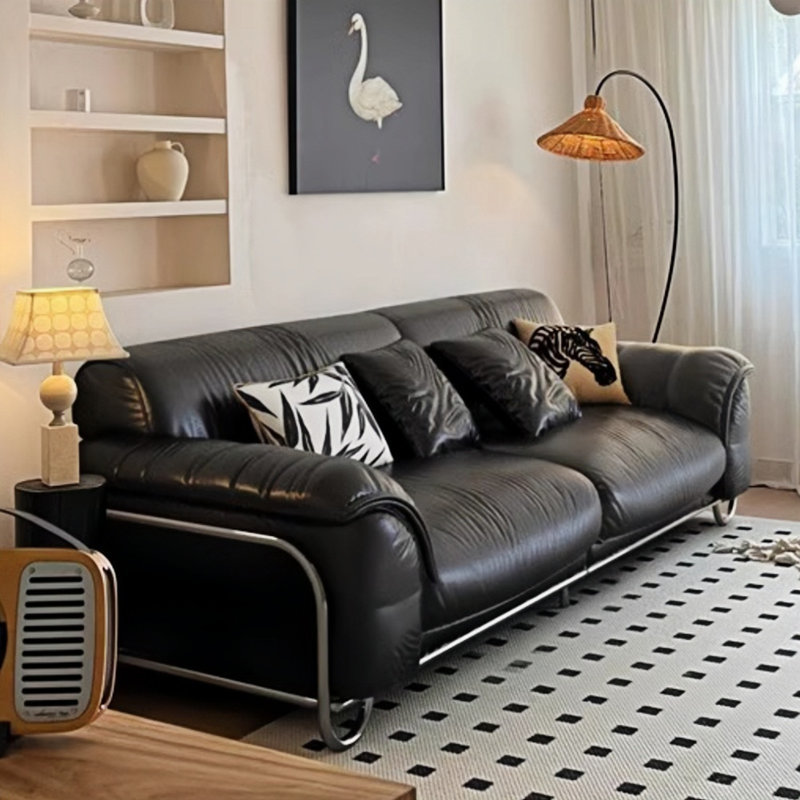 Retro Straight Living Room Sofa