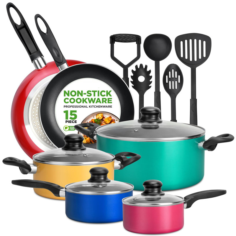 15 - Piece Aluminum Cookware Set