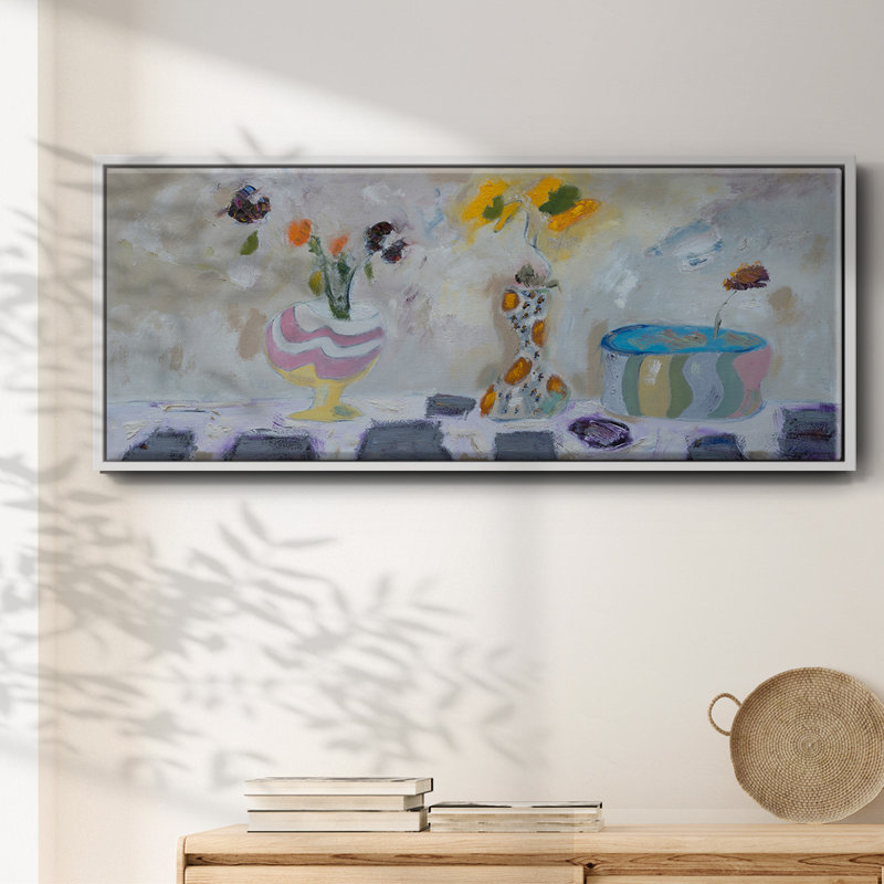 The Ring Leader- Framed Canvas, 8" H x 20" W