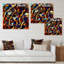 «Abstract Face Pattern Art II», reproduction sur toile encadrée-1044324358-1044324412