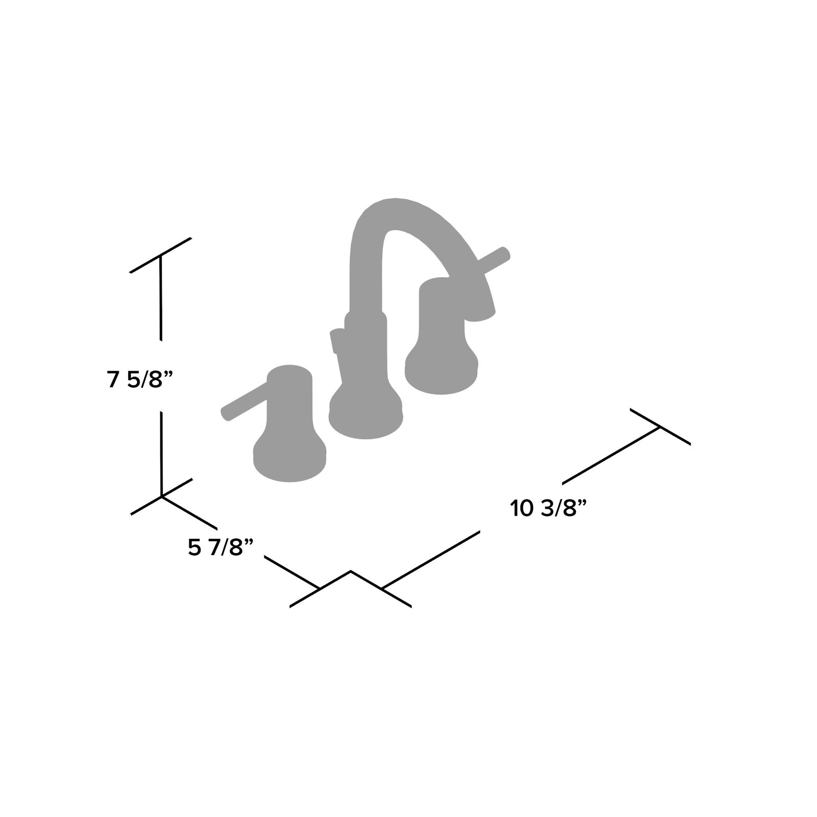 Trinsic Widespread Bathroom Faucet with Drain, Brilliance Champagne Bronze
