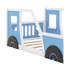 Lit plateforme simple en forme de voiture avec roulettes, structure de lit de voiture en bois pour garçons-1363888606