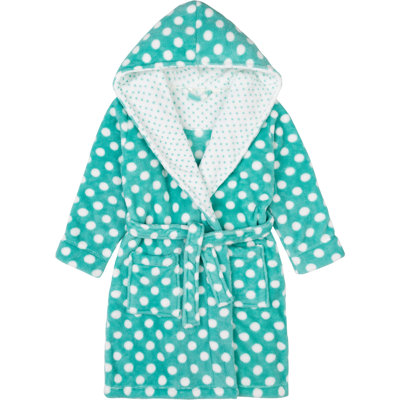 Fleece Gender Neutral Bathrobe with Hood