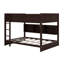 Lit superposé grand sur grand avec armoires de rangement et ports de chargement USB-1335336723