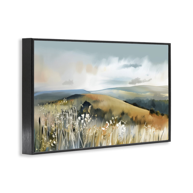 Giclée encadrée Coastal Expressions, conception d'Elara Yasna, H 20 po x l 30 po, Giclée encadrée noir minuit