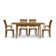 Sarah 4 - Person Solid Wood Top Four Leg Dining Set
