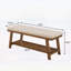 Banc rembourré avec tablette de rangement-131248065