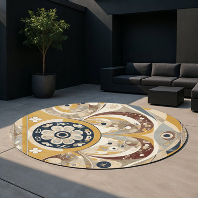 Tapis intérieur et extérieur Jazzy Curl