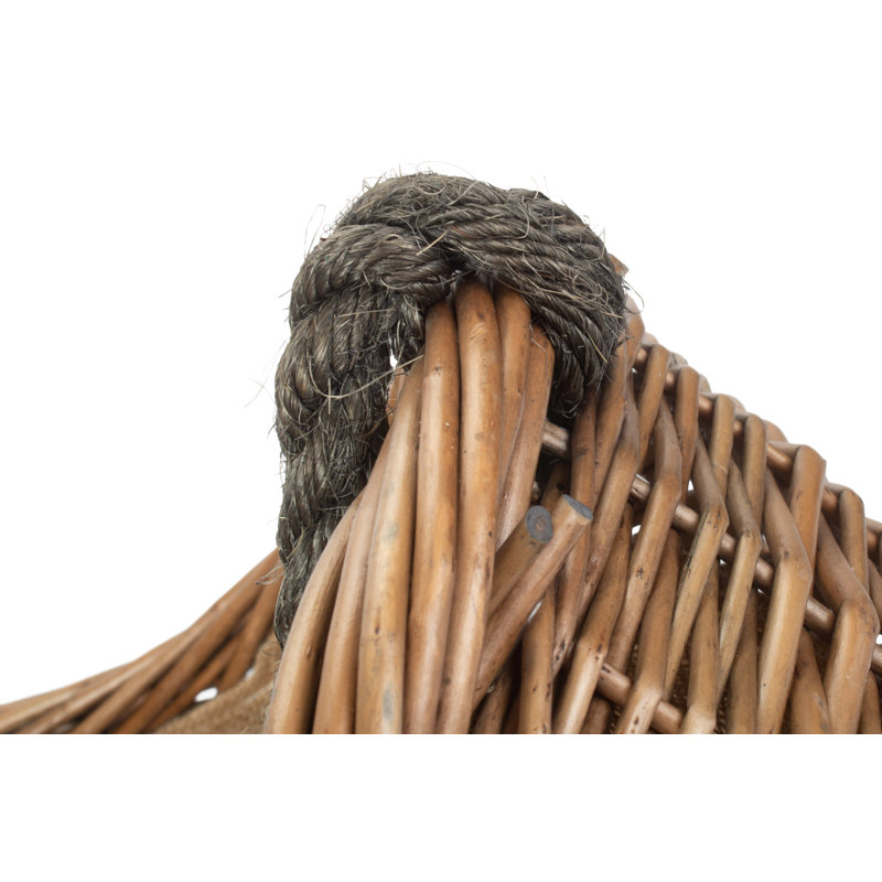 Wicker Rope Handled Carrying Basket