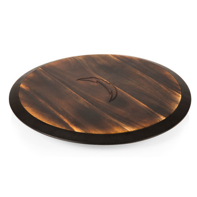 Picnic Time Wood Lazy Susan