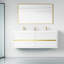 Meuble-lavabo mural 60 po avec double lavabo en résine et tiroir-2053307691