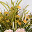 Ornement de 24 po avec guirlande de fleurs en guirlande de fleurs avec panier en osier tissé et nœud décoratif-786477689