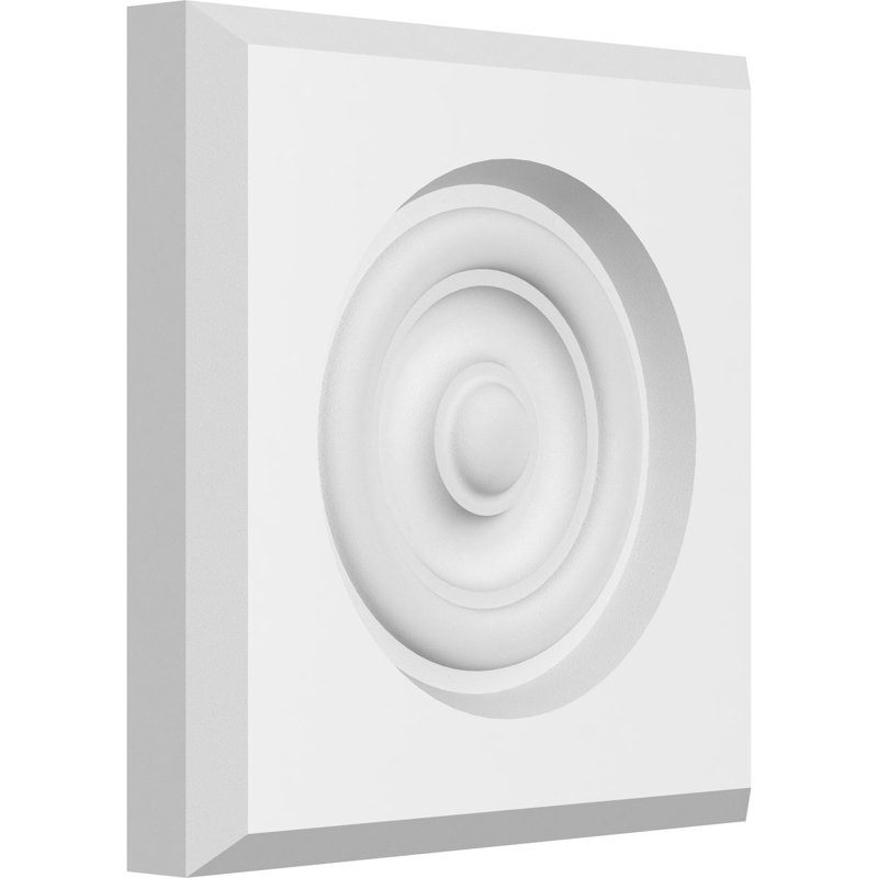 Rosette standard Sedgwick Bullseye avec bord biseauté, H 5 po x l 5 po x p 0,75 po