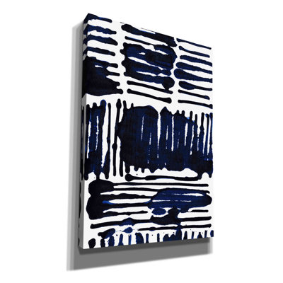'Indigo Stripes I' by Jodi Fuchs, Canvas Wall Art