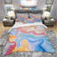Ensemble de housse de couette marbré designart-35228166