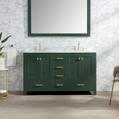 Ensemble de meuble-lavabo double 60 po Whitney
