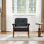 Fauteuil d'appoint en similicuir l 26 po