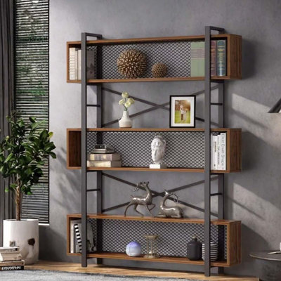 Industrial Style Display Rack Bookshelf