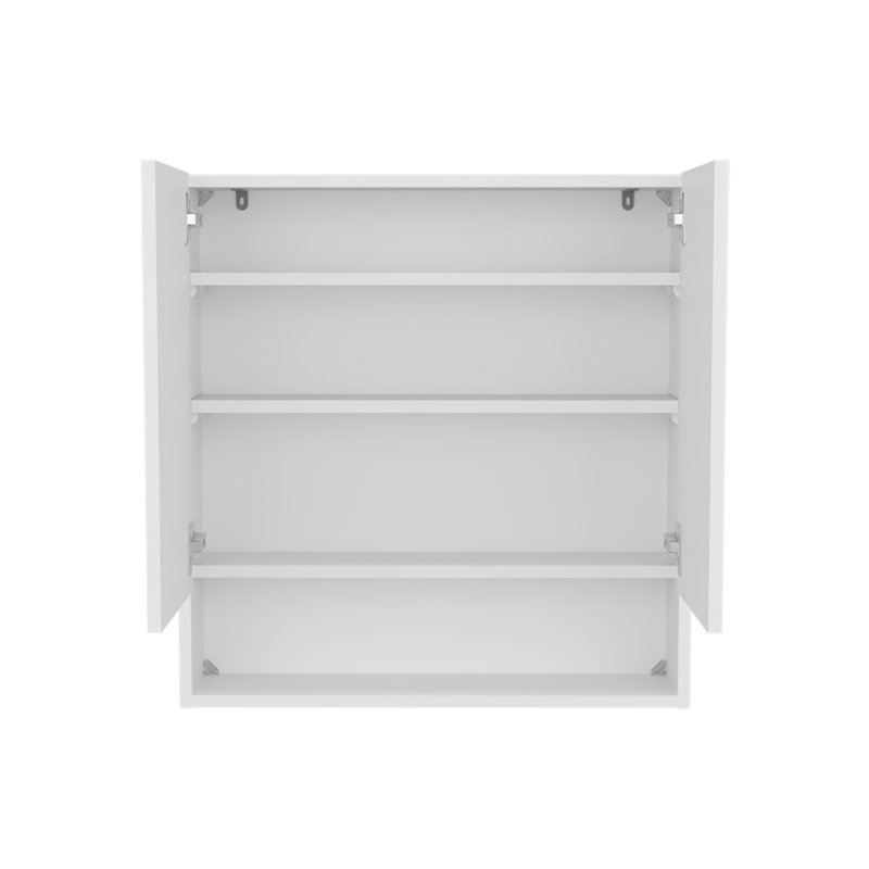 Susitna Medicine Cabinet, 2 Doors, 4 Shelves, White - Bathroom