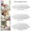 Oreiller moelleux réglable en mousse viscoélastique déchiquetée-13241575-131230752