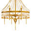 Lustre en roue de chariot à 16 lumières de style bougie Stonyford