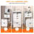 3-In-1 Multifunctional Dressing Table Set With Three-Color Lighting, HD Mirror, Sliding Drawers, And Hidden Storage Stool-1614441748