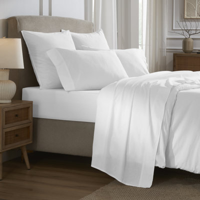 Ensemble de draps en percale légère 100% coton Carmen