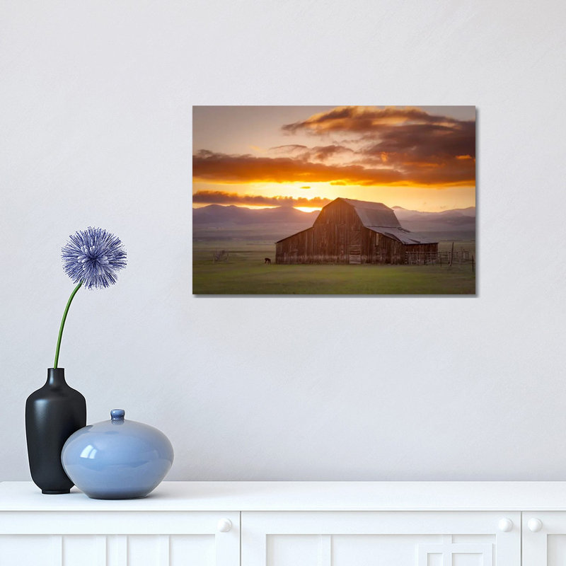 Wet Mountain Barn Ll 11613 by Dan Ballard - Wrapped Canvas Print, 30.48 cm H x 45.72 cm W